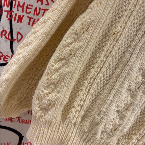 Vintage Fisherman Oversized Cable Knit Chunky Knit Sweater - Picture 3 of 5
